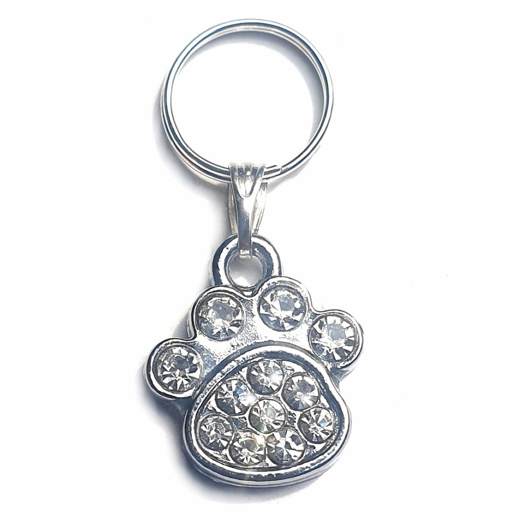 Diamante Paw Cat Collar Charm
