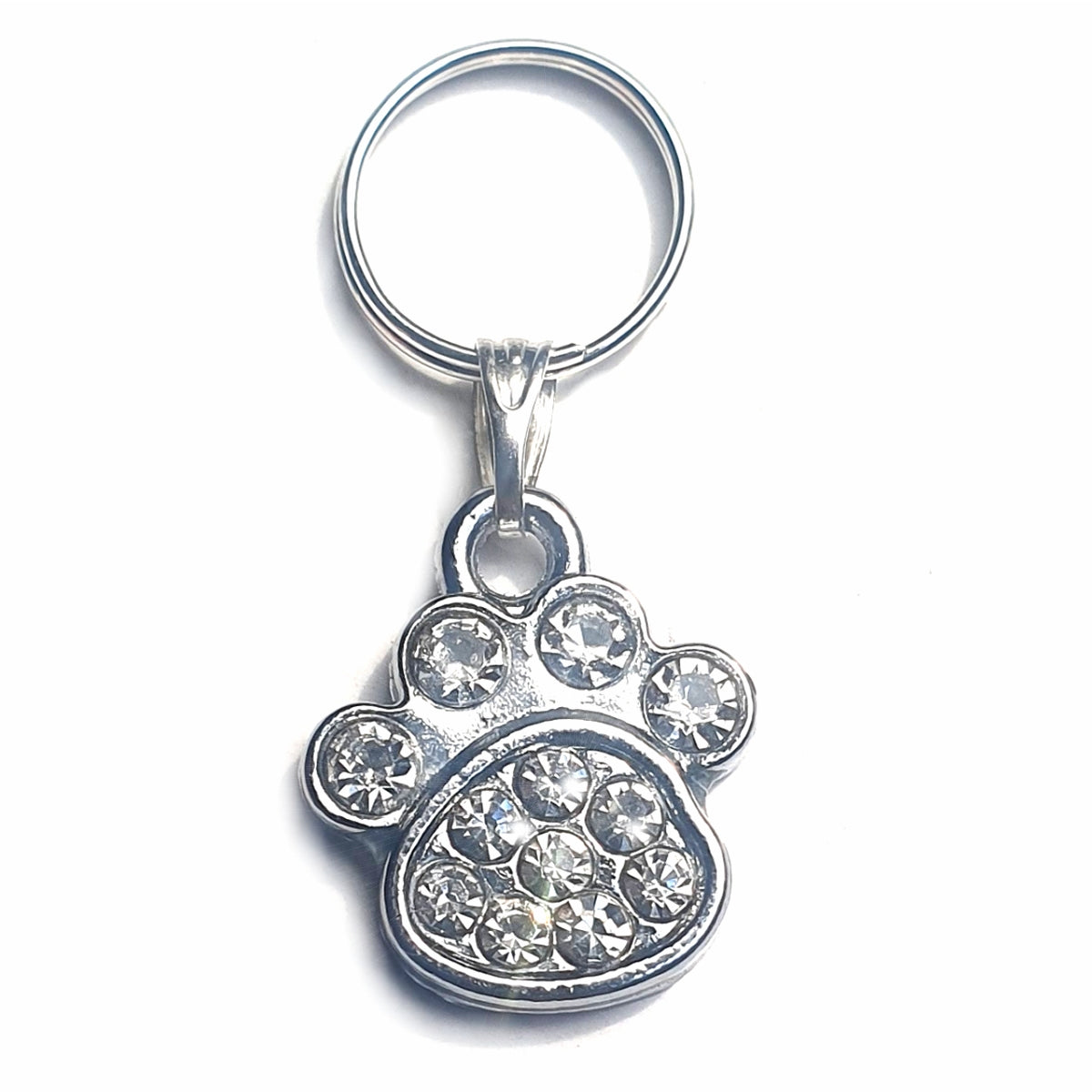 Diamante Paw Cat Collar Charm