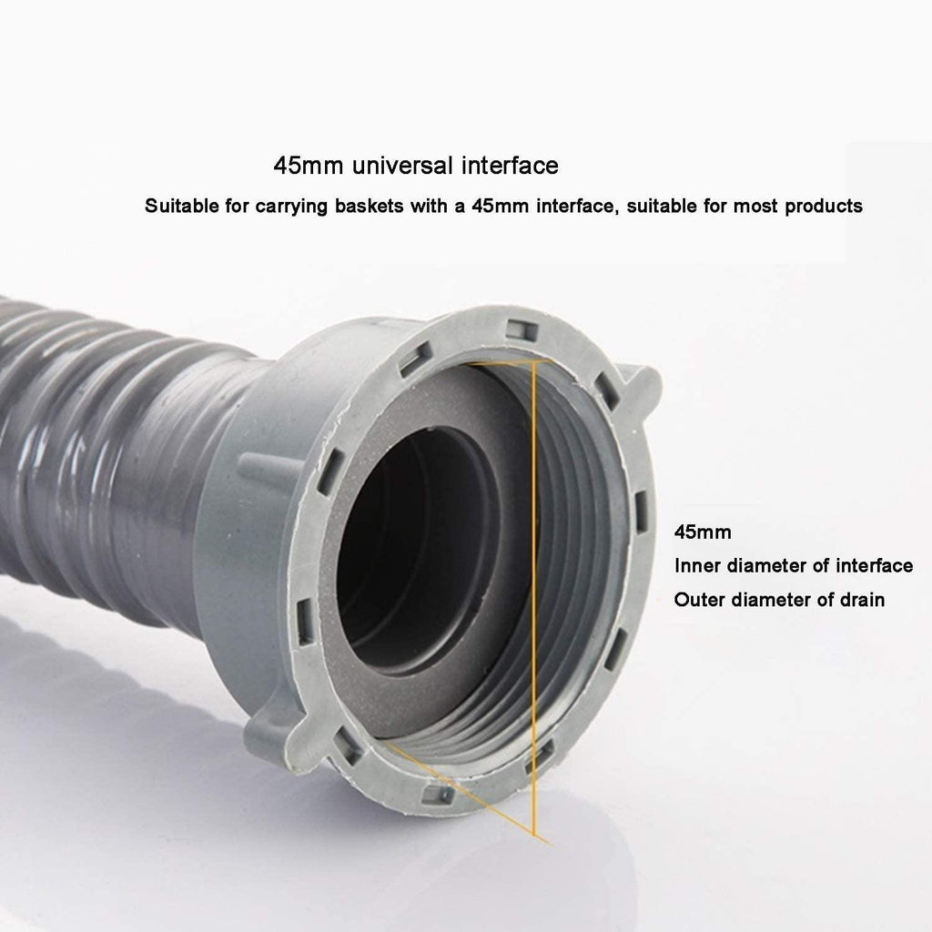 Fossa Flexible Waste Pipe, Kitchen Sink Pipe Device Single Tank Sink Drain Pipe Leaking Plug Fitting