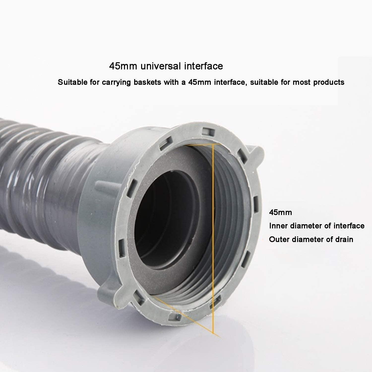 Fossa Flexible Waste Pipe, Kitchen Sink Pipe Device Single Tank Sink Drain Pipe Leaking Plug Fitting