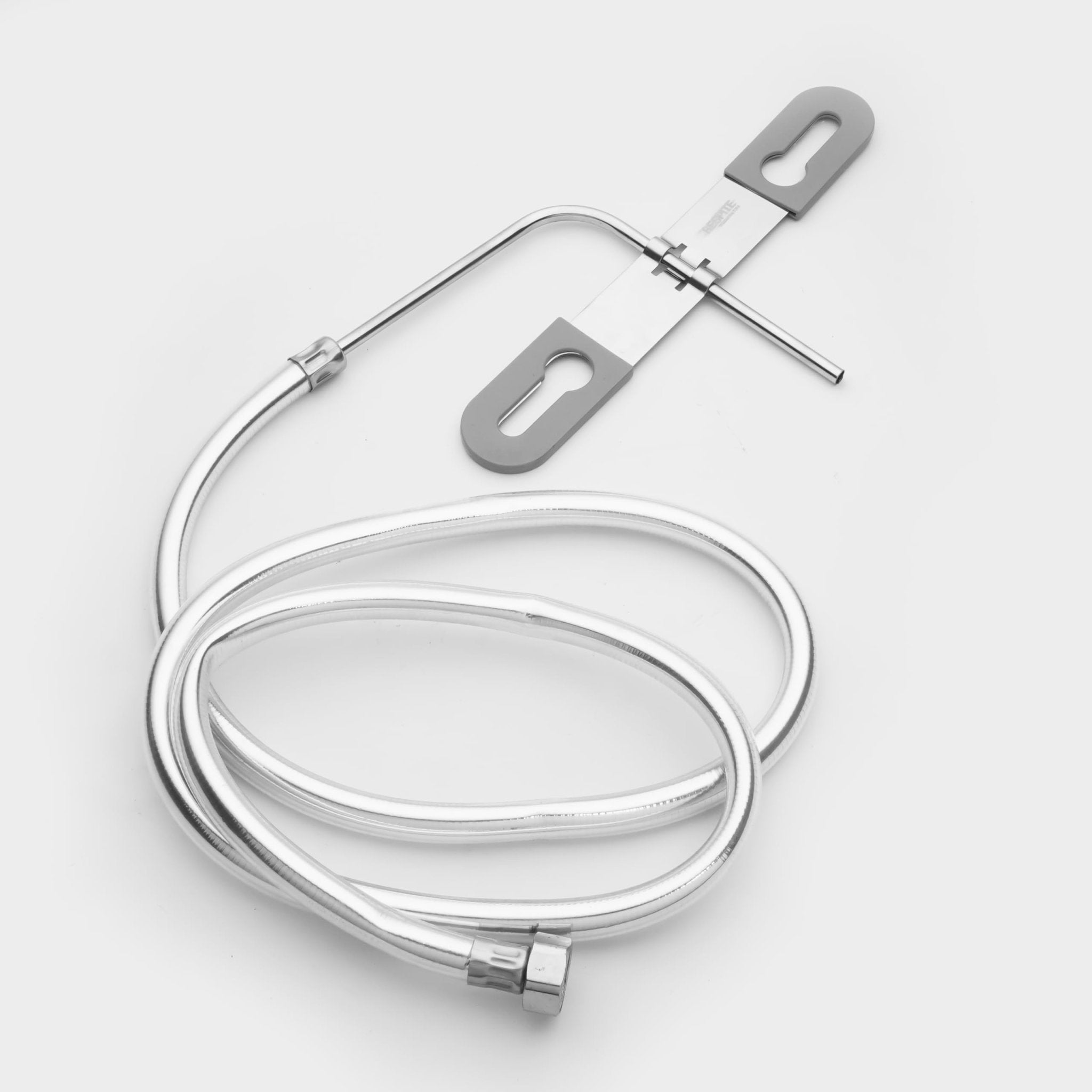 Fossa Stainless Steel Nozzle Jet Spray with Heavy PVC Hose Pipe 1 Mtr for Toilet | Built-in Installation Type Toilet Seat/Commode Spray - Rust-Free, Durable